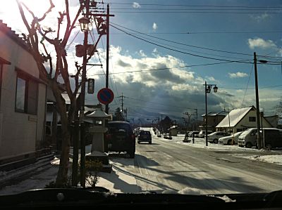 内牧温泉の道大晦日